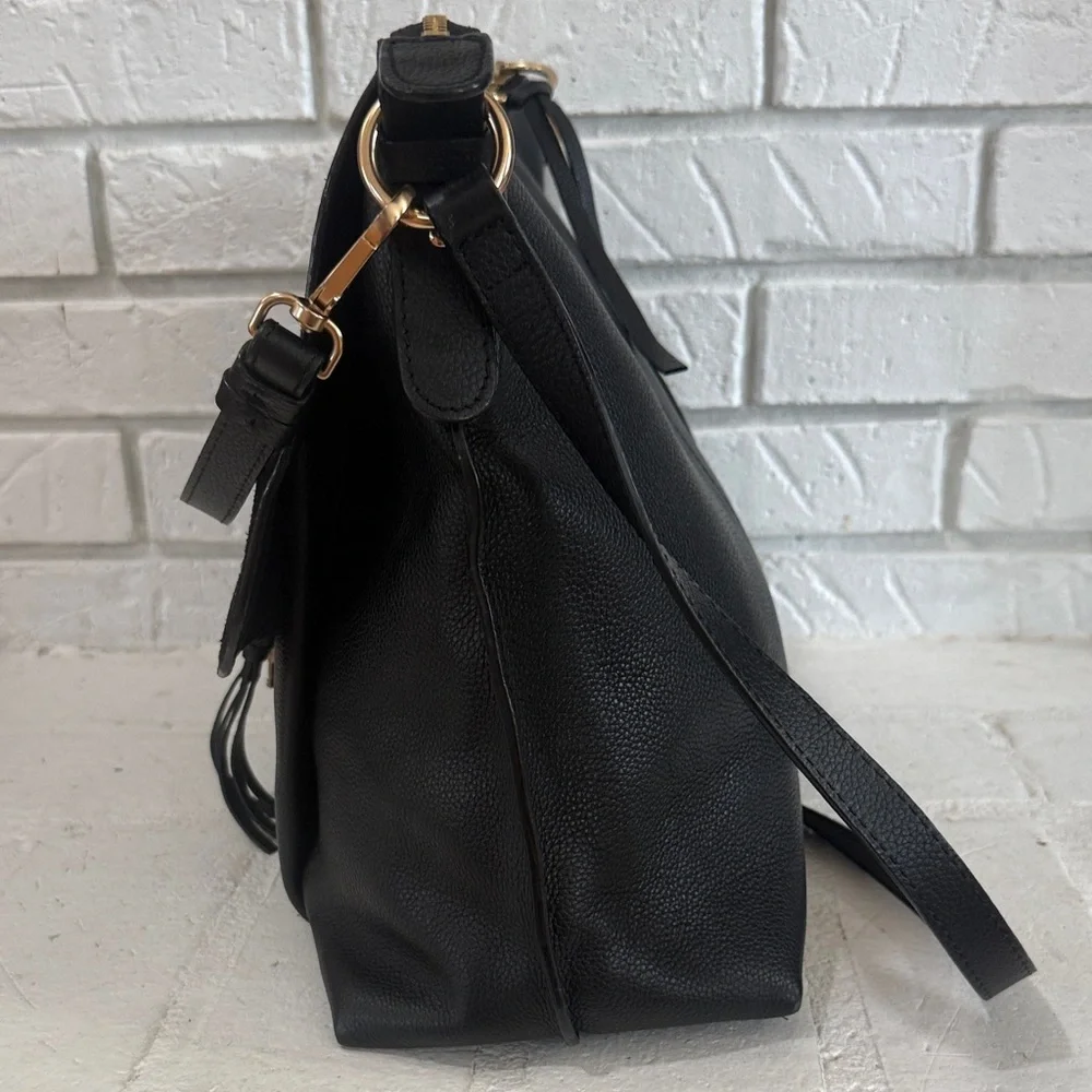 See By Chloe Black and Gold Shoulder Bag Large - Picture 4 of 6